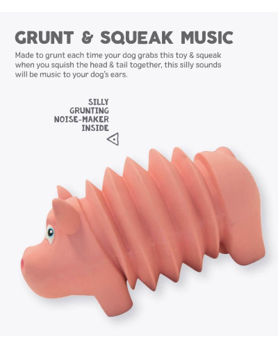Игрушка для собак Outward Hound Accordionz Pig (Свинка-аккордеон) розовый 19 см (oh68092)