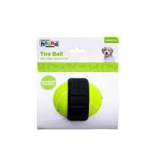 Игрушка для собак Outward Hound Tyre Ball (Теннисный мячик c шиной) салатовый 9см (oh67712)