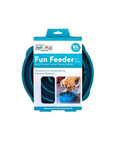 Миска-лабіринт для тварин Outward Hound Fun Feeder (Фан-Фідер) Дроп d = 27.5, H = 6.5 см, 480 г. Бірюзовий (oh51002)