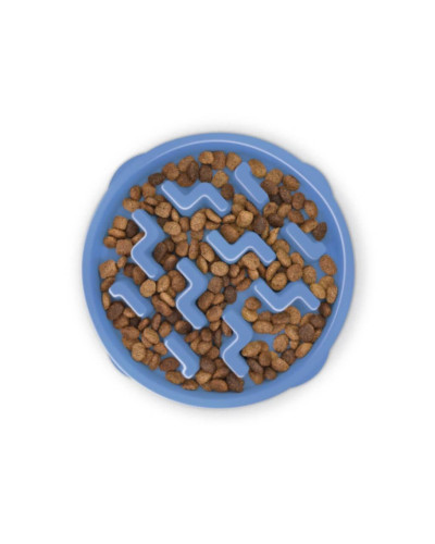 Миска-лабиринт для животных Outward Hound Fun Feeder Тетрис d=20.3,H=3.8см,240 г. Голубой (oh67830)
