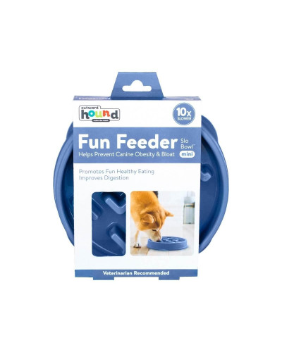 Миска-лабиринт для животных Outward Hound Fun Feeder Тетрис d=20.3,H=3.8см,240 г. Голубой (oh67830)