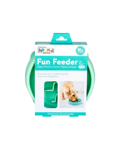 Миска-лабиринт для животных Outward Hound Fun Feeder (Фан-Фидер) Волна d=14,H=2.5см, 90г. Розовый (oh69754)