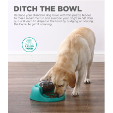 Миска-годівниця для собак Outward Hound Dog Spin N`Eat Grn для інтерактивного годування 16х29х25см 240г (oh70648)