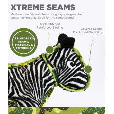 Игрушка для собак Outward Hound Extreme Seamz Zebra Mit MD пищалка Зебра средняя (oh69882)