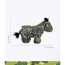 Игрушка для собак Outward Hound Extreme Seamz Zebra Mit MD пищалка Зебра средняя (oh69882)