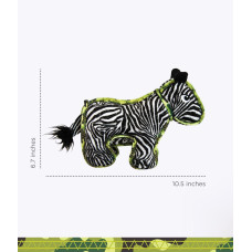 Игрушка для собак Outward Hound Extreme Seamz Zebra Mit MD пищалка Зебра средняя (oh69882)