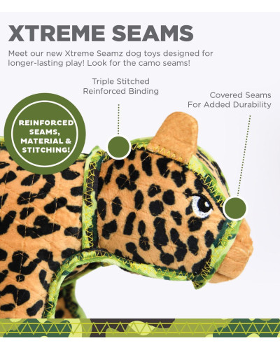Игрушка для собак Outward Hound Extreme Seamz Leopard Tan MD пищалка Леопард средняя (oh69881)