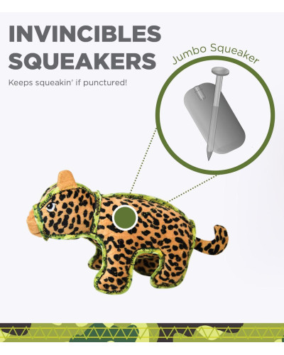 Игрушка для собак Outward Hound Extreme Seamz Leopard Tan MD пищалка Леопард средняя (oh69881)