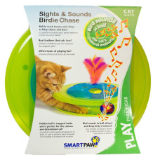 Іграшка для котів Petstages Sights&Sounds Birdie Chase (Музичний Трек з м'ячиком і пташкою) D=31см (pt467)