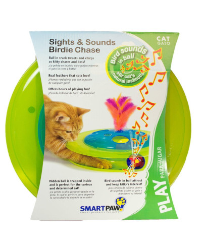 Игрушка для котов Petstages Sights&Sounds Birdie Chase (Музыкальный Трек с мячиком и птичкой) D=31см (pt467)