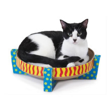 Іграшка для котів Petstages Scratch Snuggle & Rest Tan (Дряпалка-лежанка) 34х34х10 см блакитний (pt394)