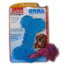 Іграшка для собак Petstages Orka Bone (Орка кісточка з мотузкою) 16 см (pt230)