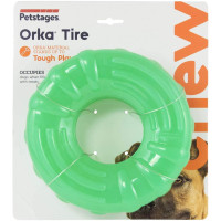 Игрушка для собак Petstages Orka Tire Pet (Колесо) 15 см зеленый (pt67721)