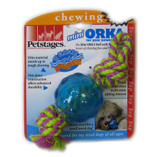Игрушка для собак Petstages Mini Orka Ball (Орка мини мячик с канатом) D-6 см (pt222)