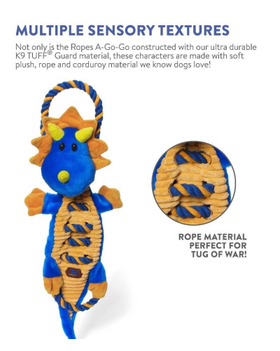 Игрушка для собак Petstages Dragon Ropes-A-Go-Go (Сверхпрочная Дракон Большая) 57 см (pt69503)