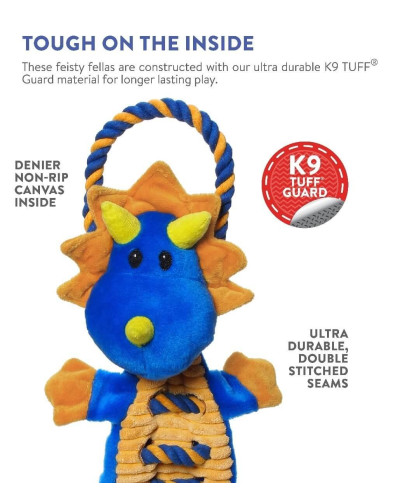 Игрушка для собак Petstages Dragon Ropes-A-Go-Go (Сверхпрочная Дракон Большая) 57 см (pt69503)