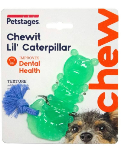 Игрушка для собак Petstages Chewit - Lil’ Caterpillar (Гусеница) 11 см (pt68118)