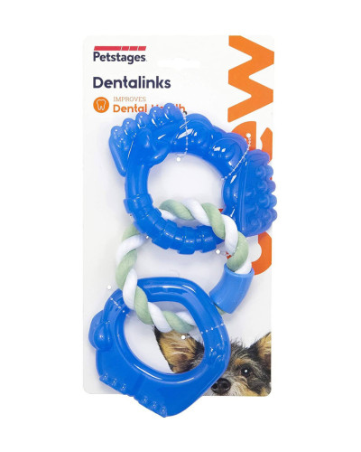 Игрушка для собак Petstages Orka Dentalinks (Орка Кольца для зубов) 27x14x2.5см синий (pt68116)