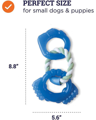 Игрушка для собак Petstages Orka Dentalinks (Орка Кольца для зубов) 27x14x2.5см синий (pt68116)