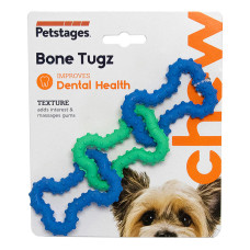 Игрушка для собак Petstages Orka Bonetugz blu (Три Косточки) 14х16,5x1,3см синий (pt68406)