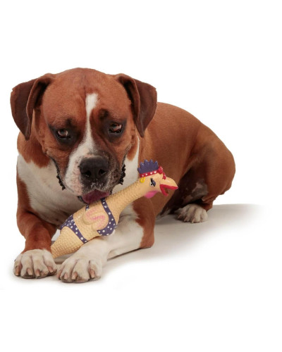 Іграшка-пищалка для собак Petstages Squawkers Henrietta (Курка) 30х7,5х6 см (pt69502)