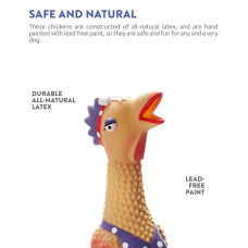 Іграшка-пищалка для собак Petstages Squawkers Henrietta (Курка) 30х7,5х6 см (pt69502)