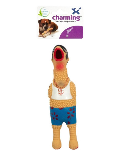 Іграшка-пищалка для собак Petstages Squawkers Earl (Півень) 30х7,5х6 см (pt69501)