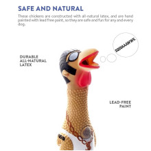 Іграшка-пищалка для собак Petstages Squawkers Earl (Півень) 30х7,5х6 см (pt69501)