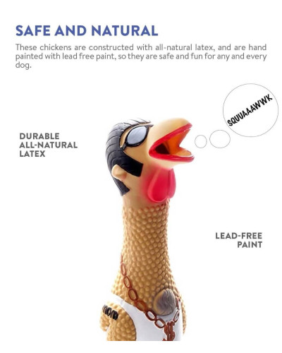 Іграшка-пищалка для собак Petstages Squawkers Earl (Півень) 30х7,5х6 см (pt69501)