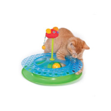 Іграшка для кішок Petstages Cheese Chase II Трек з м'ячиком для ласощів 30,5x22,9x30,5 см (pt736)