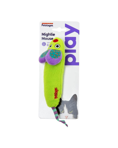 Іграшка для котів Petstages Green Magic Mightie Mouse Чарівна миша 22x6x5см (pt384)