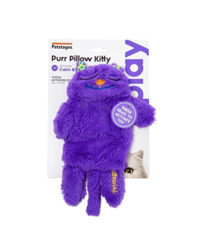 Іграшка для котів Petstages Purr Pillow Кіт-подушка антистрес Мур-Мур 16х28х3см (pt719)