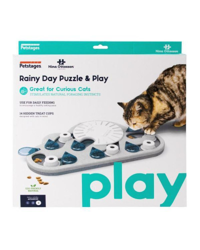 Игрушка для кошек Petstages Rainy Day Puzzle&Play Cat Game Капли дождя 3ур сложности (pt69581)