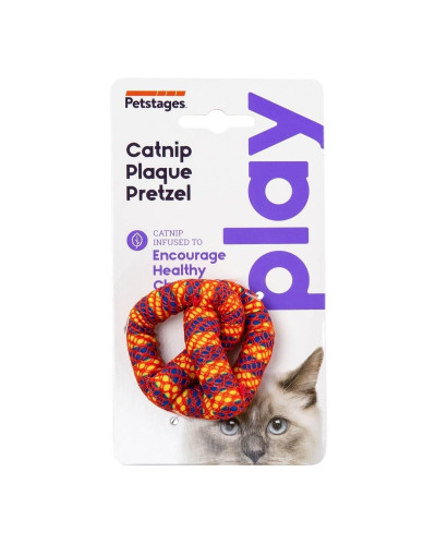 Іграшка для котів Petstages Catnip Plaque Away Pretze Крендель з котячою м'ятою 7см (pt333)