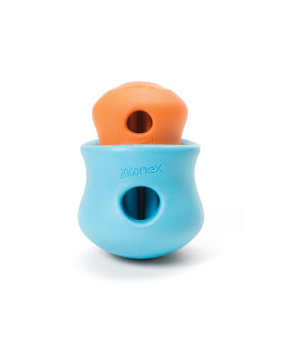 Игрушка для собак West Paw Zogoflex Toppl для лакомства 10 см Голубой (ZG084AQA)