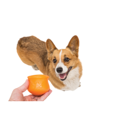 Игрушка для собак West Paw Zogoflex Toppl для лакомства 10 см Оранжевый (ZG084TNG)