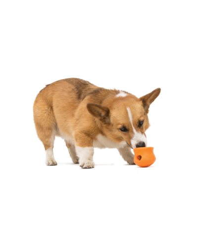 Игрушка для собак West Paw Zogoflex Toppl для лакомства 10 см Оранжевый (ZG084TNG)