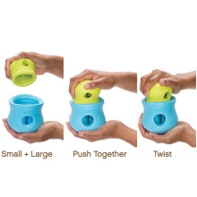 Игрушка для собак West Paw Zogoflex Toppl для лакомства 8 см Салатовый (ZG083GRN)