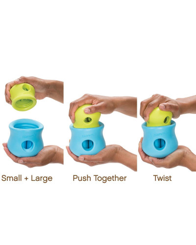 Игрушка для собак West Paw Zogoflex Toppl для лакомства 8 см Салатовый (ZG083GRN)