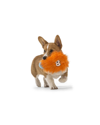 Игрушка для собак West Paw Rosebud Zogoflex HardyTex пушистая пищалка 15х13 см Оранжевый (DD005ORF)
