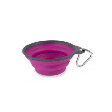 Складная миска для собак и котов Dexas Collapsible Travel Cup М c карабином 480 мл Пурпурный (PW2104322405)
