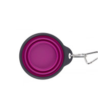 Складная миска для собак и котов Dexas Collapsible Travel Cup М c карабином 480 мл Пурпурный (PW2104322405)