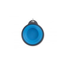 Складная миска для собак и котов Dexas Collapsible Travel Cup М c карабином 480 мл Голубой (PW2104322194)