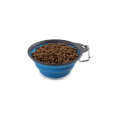Складна миска для собак та котів Dexas Collapsible Travel Cup М з карабіном 240 мл Блакитний (PW2004322194)