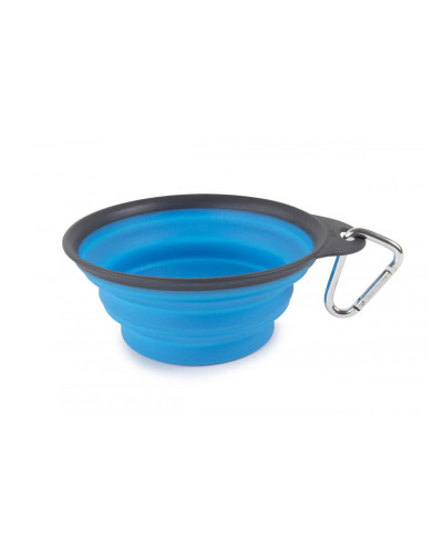 Складная миска для собак и котов Dexas Collapsible Travel Cup S c карабином 240 мл Голубой (PW2004322194)