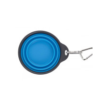 Складная миска для собак и котов Dexas Collapsible Travel Cup М c карабином 480 мл Голубой (PW2104322194)