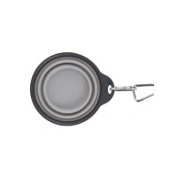 Складная миска для собак и котов Dexas Collapsible Travel Cup S c карабином 240 мл Серый (PW200432429)