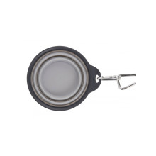 Складна миска для собак та котів Dexas Collapsible Travel Cup М з карабіном 480 мл Сірий (PW210432429)