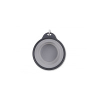 Складная миска для собак и котов Dexas Collapsible Travel Cup S c карабином 240 мл Серый (PW200432429)