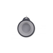 Складна миска для собак та котів Dexas Collapsible Travel Cup М з карабіном 480 мл Сірий (PW210432429)